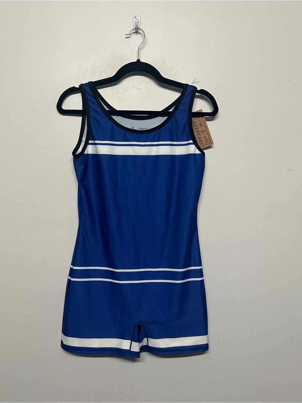 NWT Beefcake Swimwear Unisex The Original One Piece Swimsuit Medium